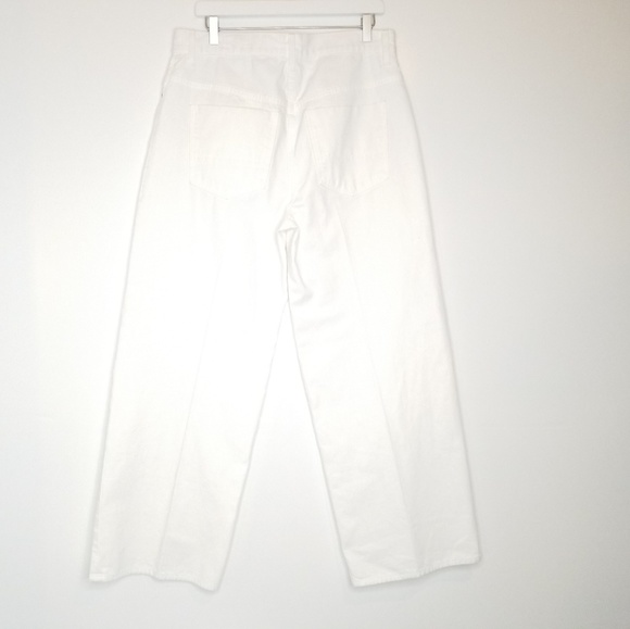 Vince White Wide Leg High Rise Jeans - Picture 3 of 8